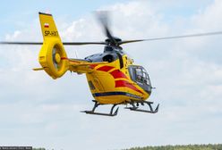 Wezwano śmigłowiec LPR. Droga zablokowana po wypadku na A4