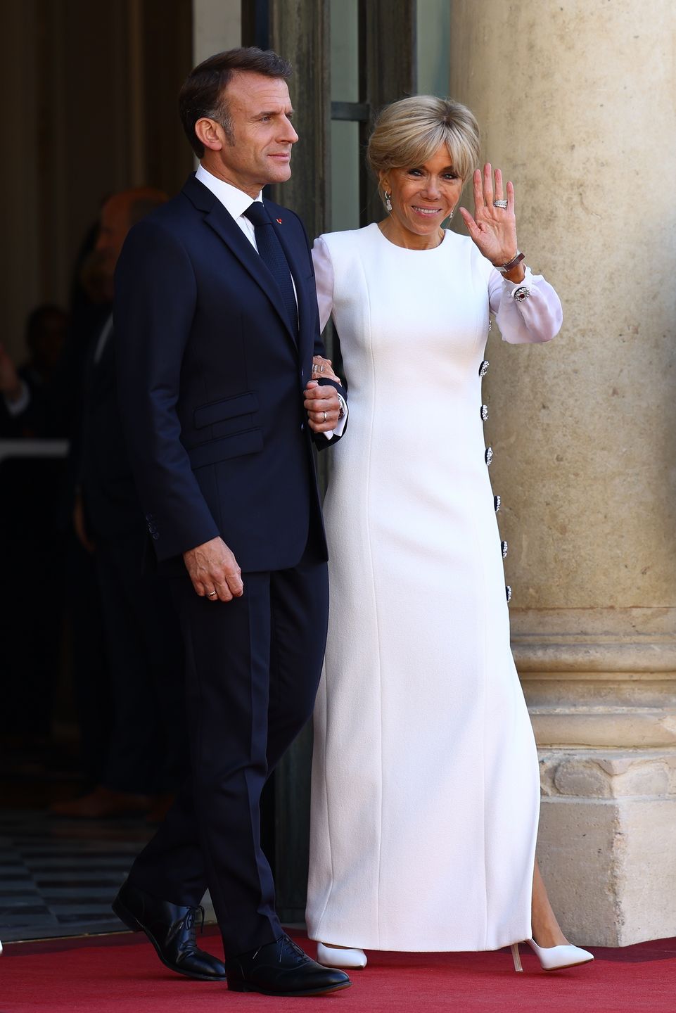 Brigitte i Emmanuel Macronowie w 2024 roku