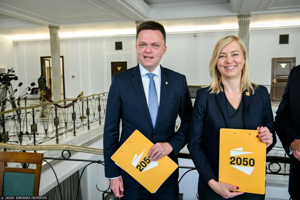 Wrzesień 2020. Hanna Gill-Piątek i Szymon Hołownia