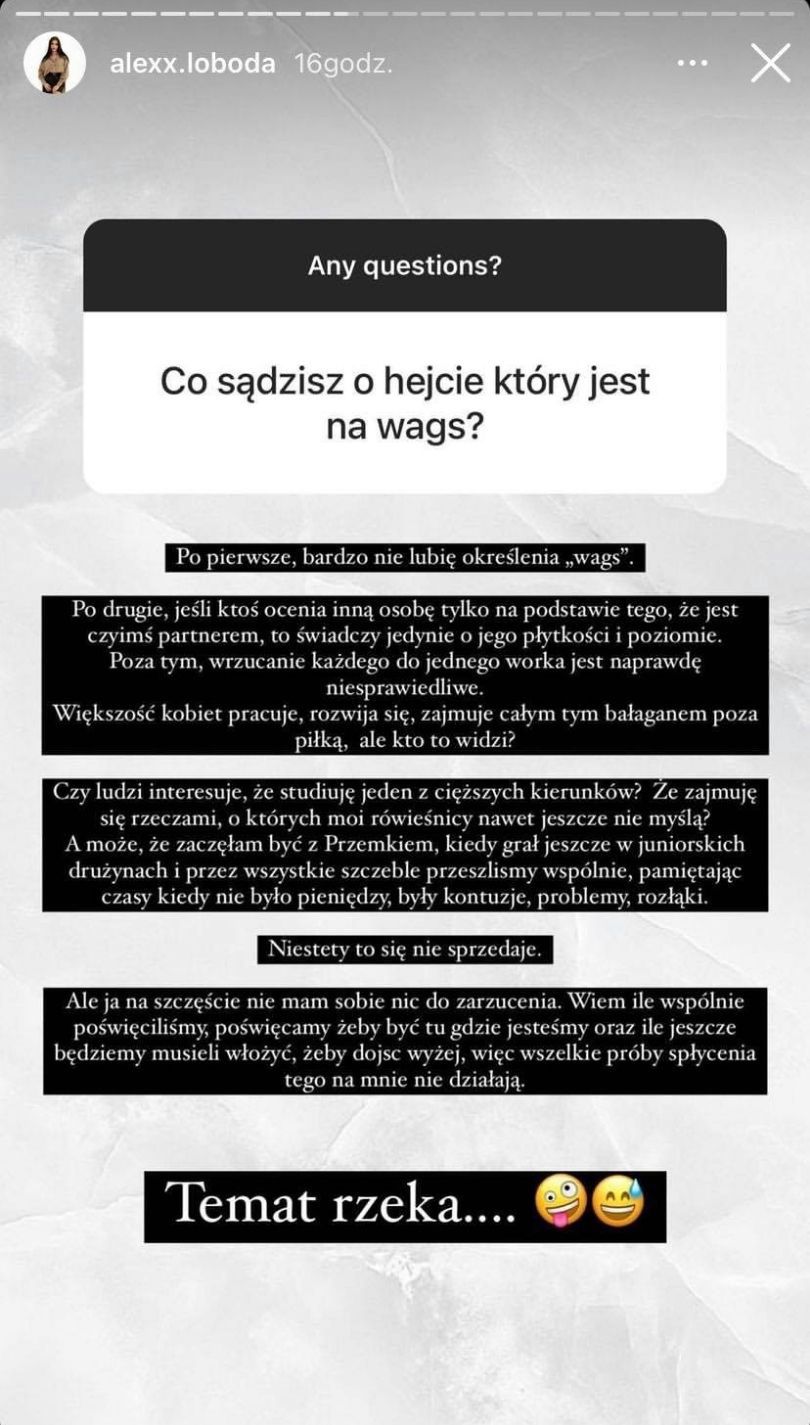 Narzeczona Przemysława Płachety rozprawia o WAGs i zarobkach piłkarzy