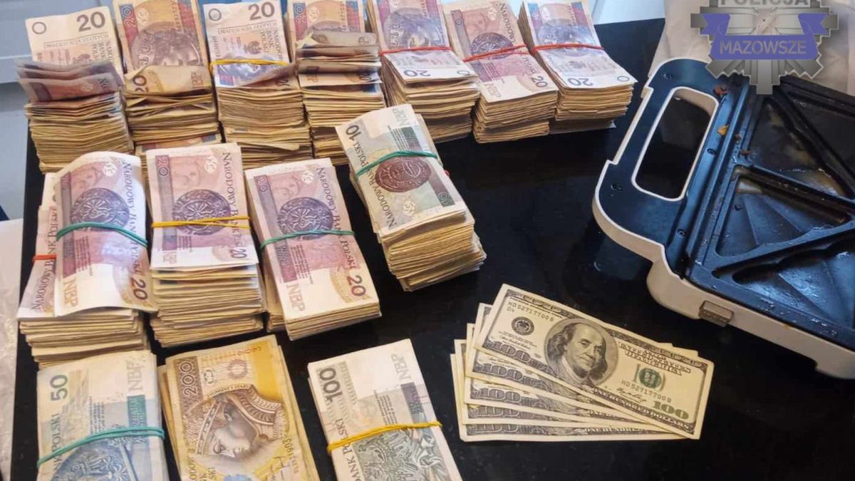 Pieniądze zabezpieczone przez policję