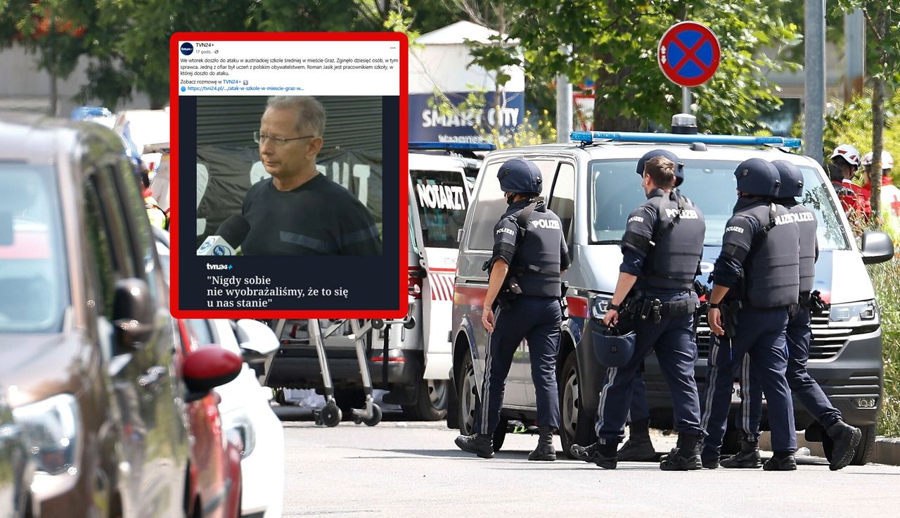Wyszedł 15 minut przed horrorem. Polak znał sprawcę masakry w Austrii
