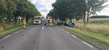 Łosice: Wypadek na DK 19. Czołowe zderzenie dwóch aut