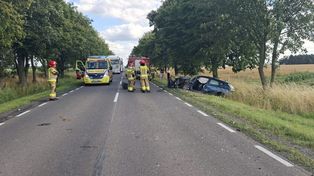 Łosice: Wypadek na DK 19. Czołowe zderzenie dwóch aut