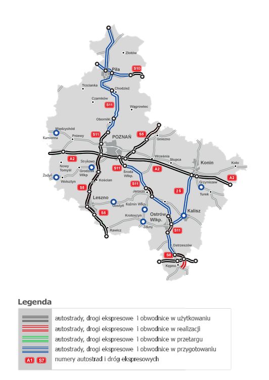 W tych miejscach prowadzane są roboty drogowe, które mogą utrudniać podróż autem 