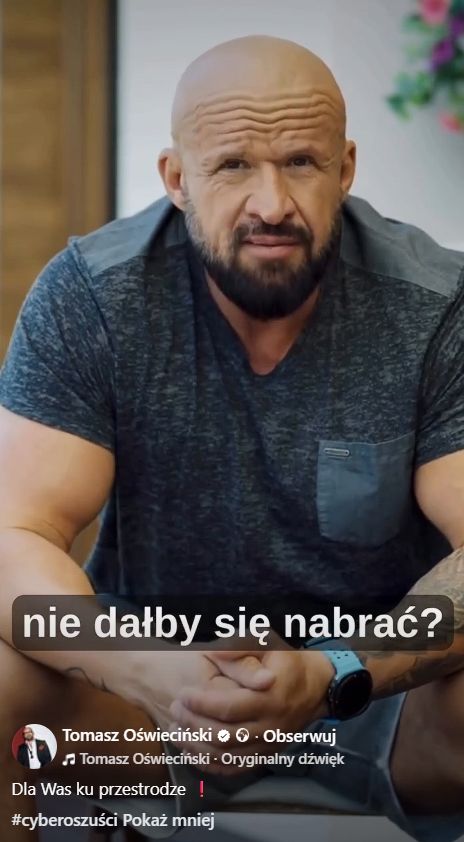 Fragment filmiku Tomasza Oświecińskiego