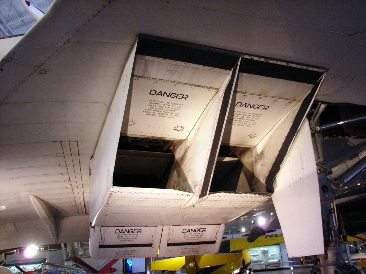 The inlet of Concorde's engines