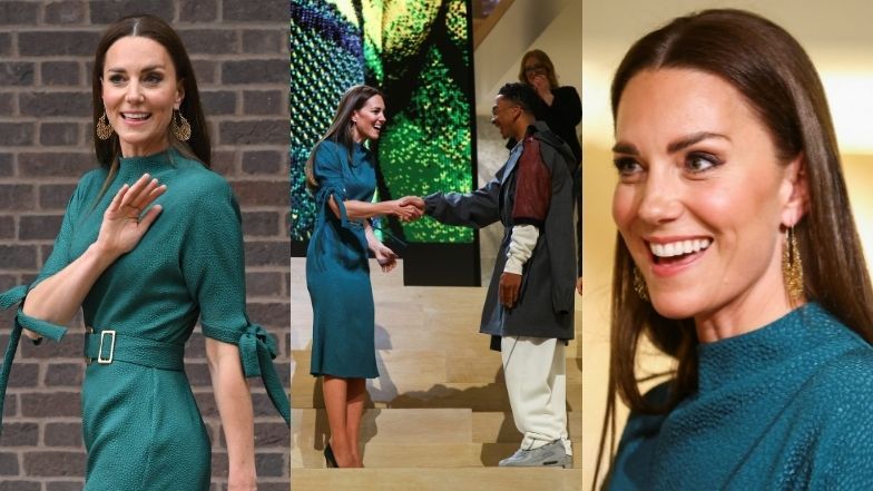 Kate Middleton wręcza nagrodę młodemu projektantowi