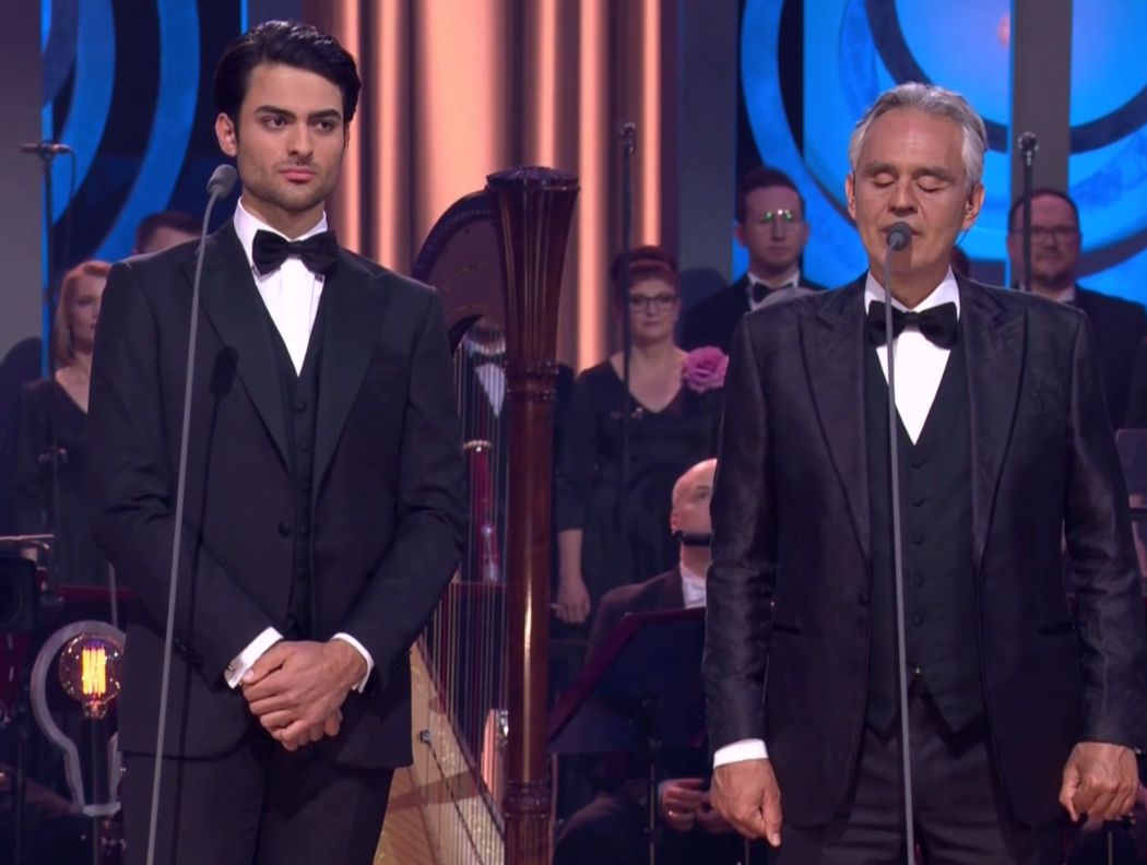 Andrea Bocelli wystąpił w Polsce z synem Matteo