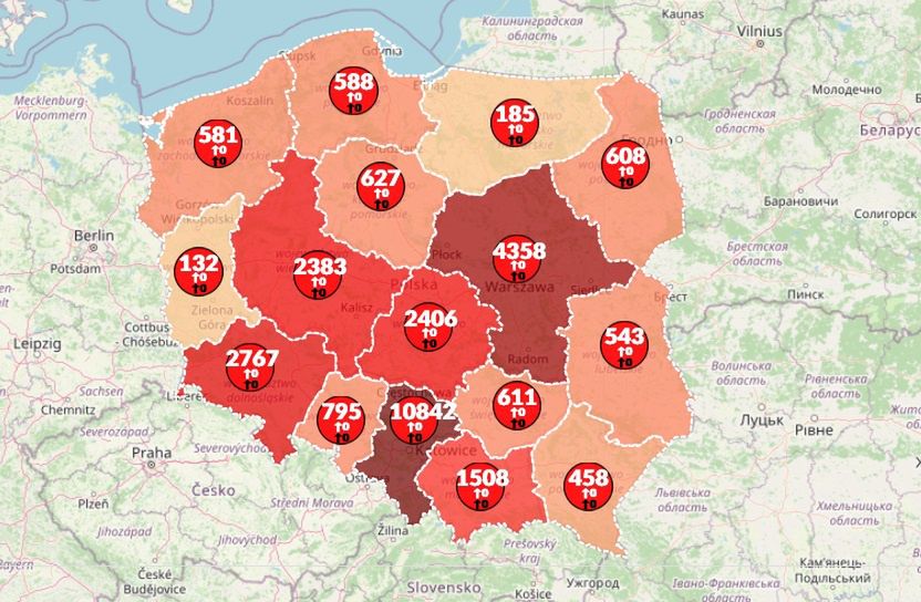 Koronawirus w Polsce zbiera żniwa. Prawie 30 tys. chorych i kolejne ofiary śmiertelne [Mapa]