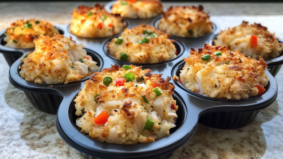 Ryżowe muffinki z kurczakiem wyglądają apetycznie