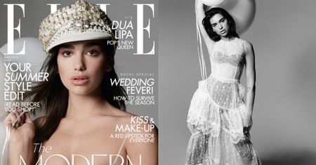 Romantyczna Dua Lipa na okładce "Elle"