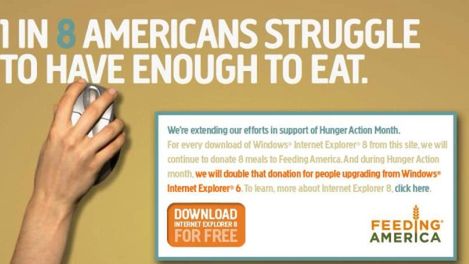 Pomóż głodującym razem z Microsoftem! Pozbądź się IE6 1