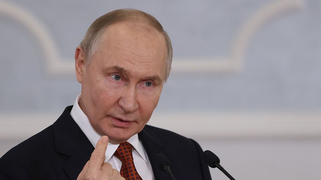 Russian President Vladimir Putin Makes Official Visit To Belarus
MINSK, BELARUS - JUNE 27: (RUSSIA OUT) Russian President Vladimir Putin speaks to journalists during his press conference at the Palace of Independence, June 27, 2025, in Minsk, Belarus. Russian President Vladimir Putin finished his two-day visit to Belarus, where he attended the Eurasian Economic Union Summit. (Photo by Contributor/Getty Images)
Contributor