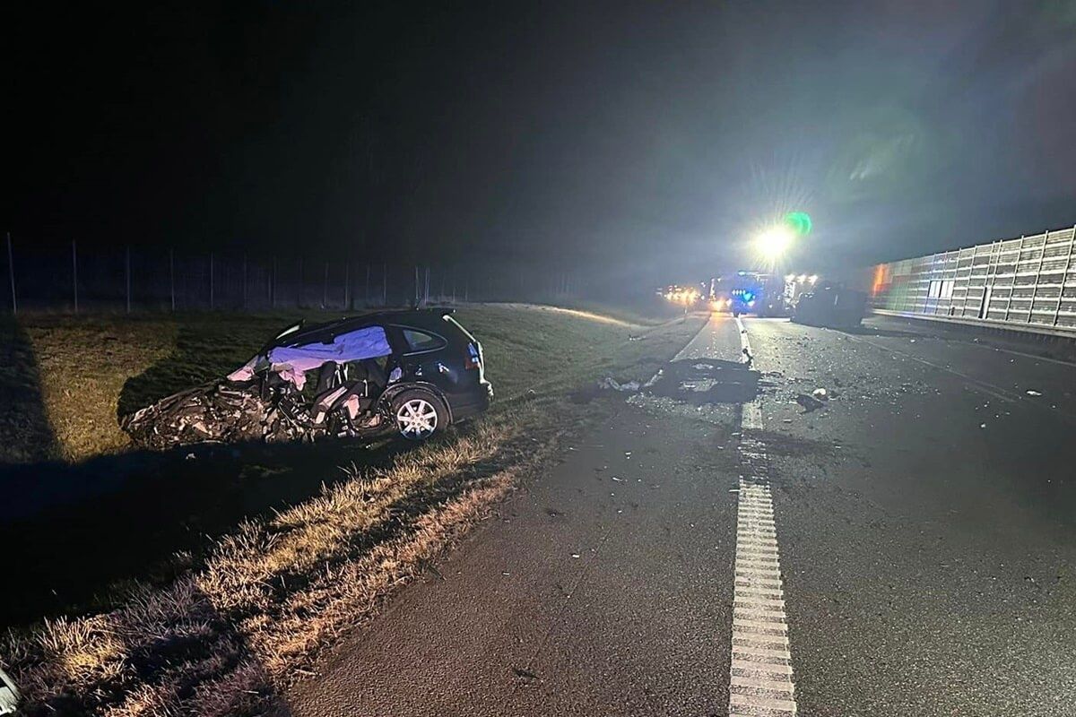 Wypadek na DK12 w Kajetanowie koło Puław