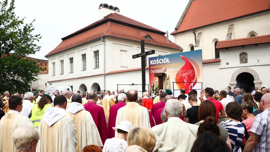 Procesja z okazji Bożego Ciała w Krakowie w 2019 roku 