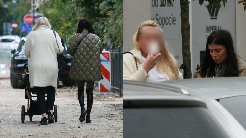 Magdalena Stępień spaceruje z przyjaciółką