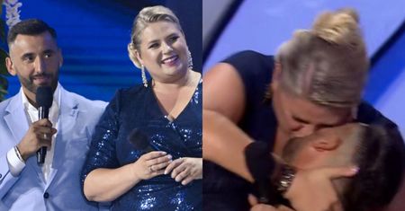 Elżbieta Romanowska i Rafał Maserak CAŁUJĄ SIĘ na scenie w Mrągowie. Fajnie się tam bawią?