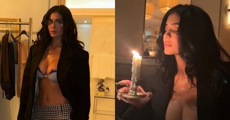 Kylie Jenner śmiga po Paryżu bez bluzki i WĄCHA ŚWIECZKĘ. Odważnie?