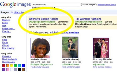 Kontrowersyjne zdjęcie Pierwszej Damy USA na czele wyników Google