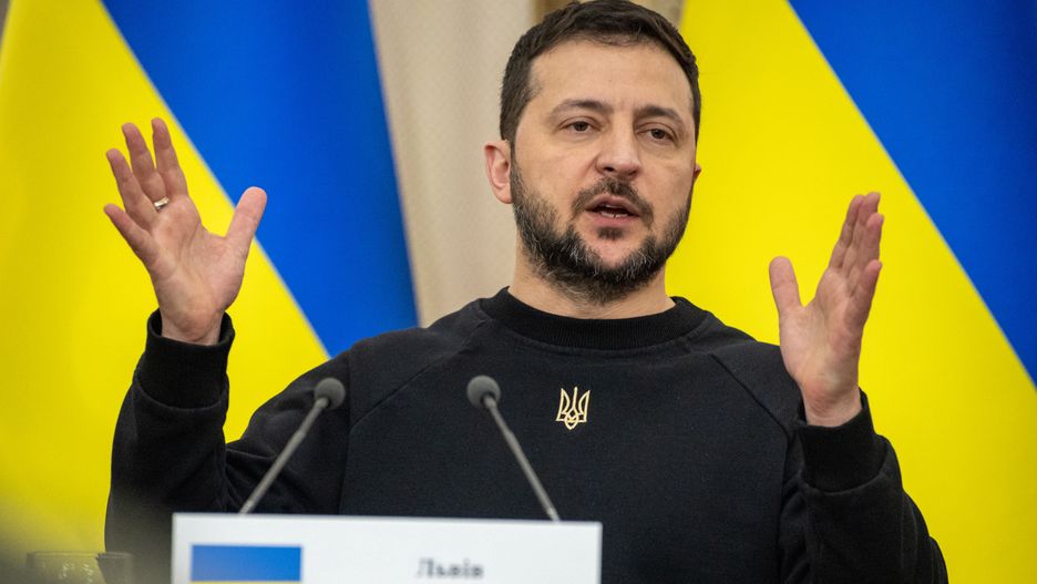 Prezydent Ukrainy Wołodymyr Zełenski