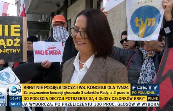 KRRiT odwołuje się od niekorzystnego dla niej wyroku WSA w sprawie koncesji dla TVN24