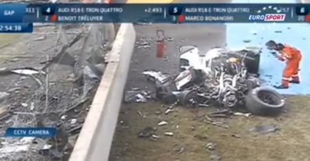 Koszmarny wypadek Duvala w sesji treningowej! [24 Heures du Mans 2014]
