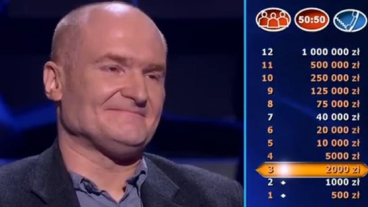 Maciej Mędrzycki prawie został milionerem.