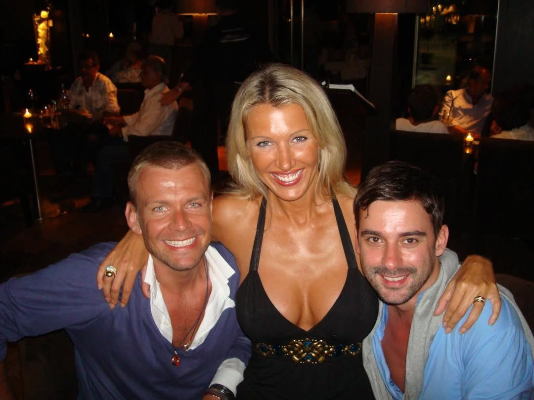 Aneta Glam u boku Dawida Wolińskiego i Marcina Tyszki w 2008 rok