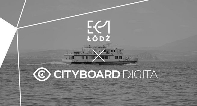 Cityboard Digital promuje wystawę Kino Polonia EC1 Łódź
