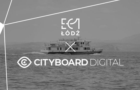 Cityboard Digital promuje wystawę Kino Polonia EC1 Łódź