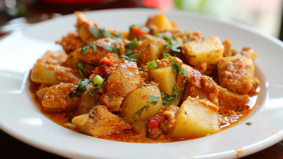 Gulasz z kurczakiem i ziemniakami