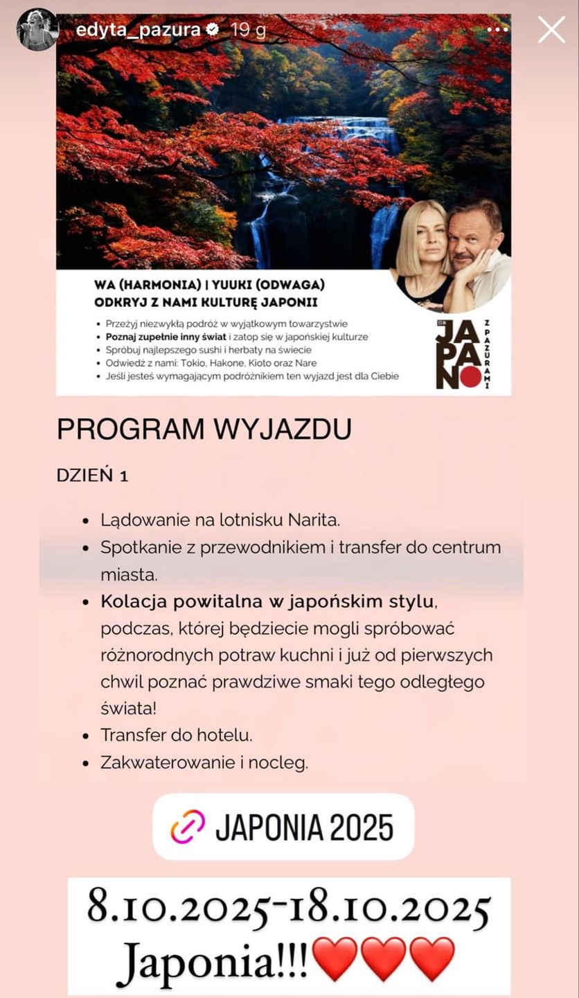 Pazurowie zapraszają fanów na wyjazd do Japonii za 31 tys. zł