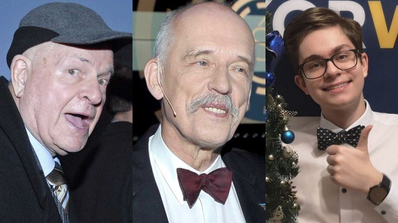 Janusz Korwin-Mikke ujawnił nieślubnego syna Jana Machulskiego. To asystent polityka, Wojciech Machulski