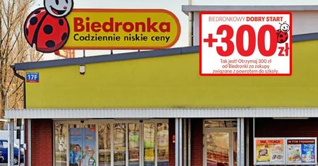 Wyprawka do szkoły w Biedronce. "+300zł"