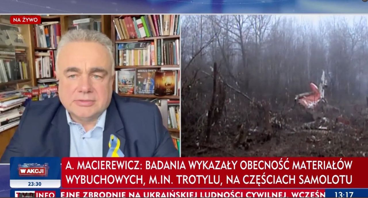 Tomasz Sakiewicz na antenie TVP Info przekonywał widzów o przełomowych odkryciach autorów raportu