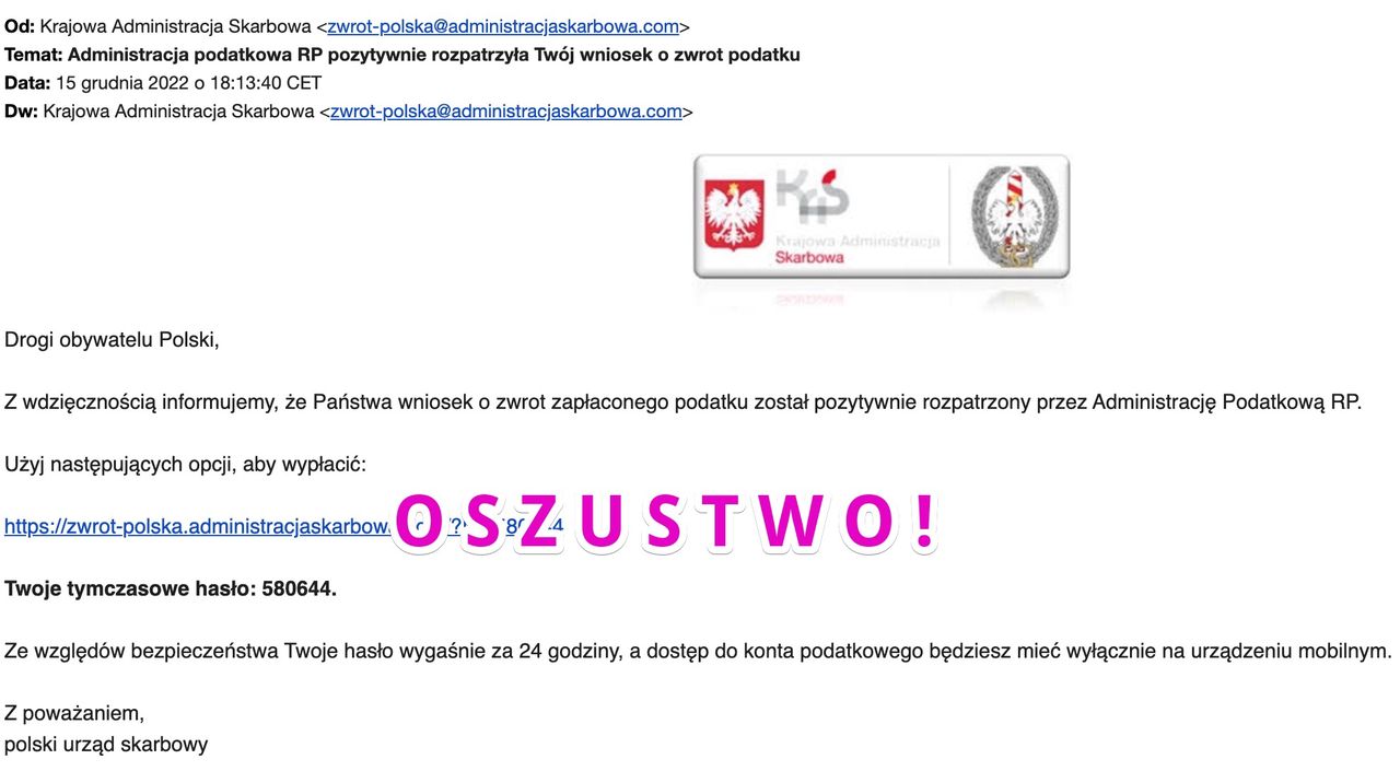 Fałszywy e-mail