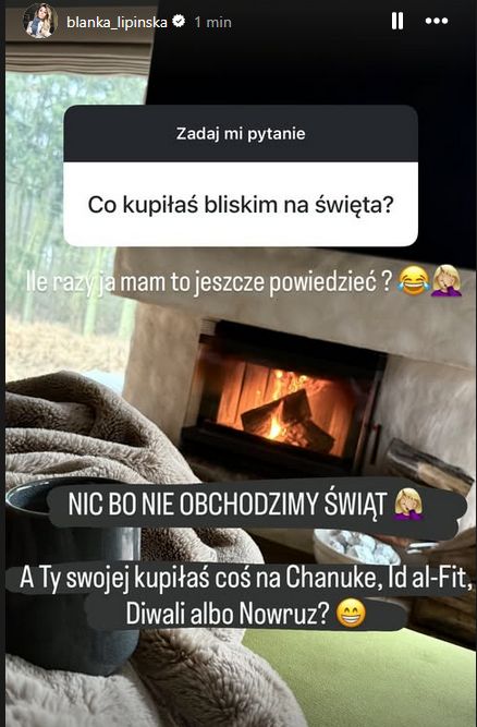 Blanka Lipińska o świętach i prezentach