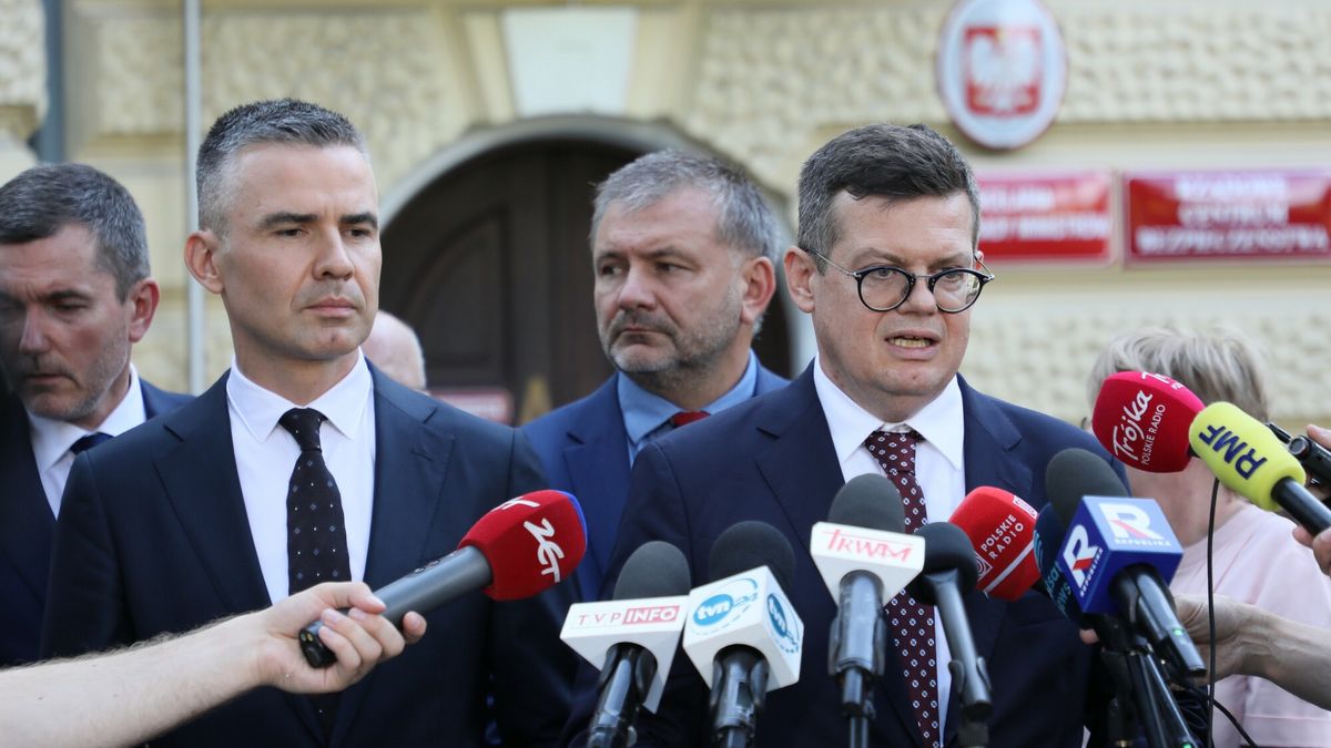 Od lewej: Przemysław Rosati, Waldemar Żurek, Krystian Markiewicz