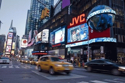 JVC 720p na Times Square