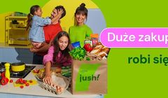"Duże zakupy" w reklamach Żabka Jush