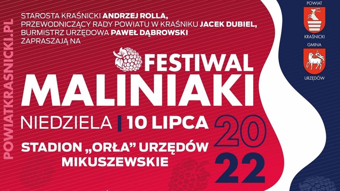 Festiwal MALINIAKI 2022 w Urzędowie