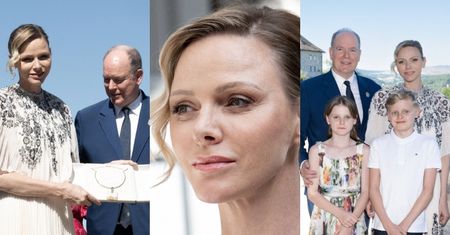 Księżna Charlene świeci wygładzoną twarzą podczas uroczystości w Monako. 47-latka zdobyła się na LEKKI UŚMIECH