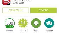 Aplikacja Sport.pl Live z pół milionem pobrań z Google Play