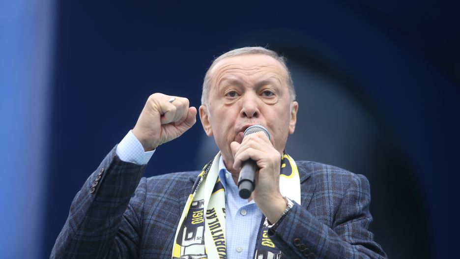 Erdogan na wiecu w Ankarze
