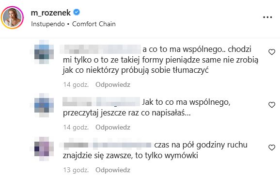 Bitwa na argumenty pod postem Małgorzaty Rozenek