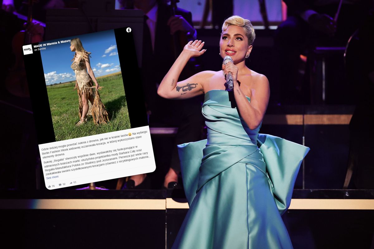 Lady Gaga otrzyma sukienkę wykonaną z drewna