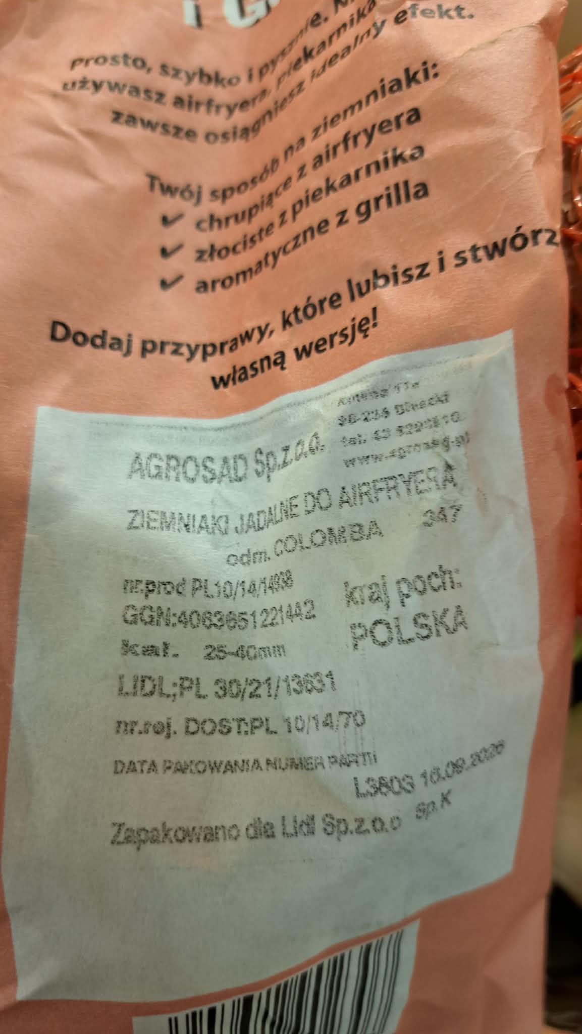 Ziemniaki do airfryera