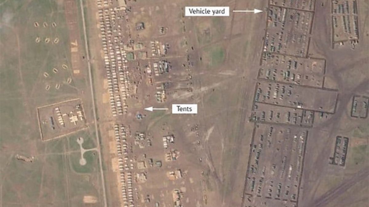 Rosyjska baza na zdjęciach satelitarnych