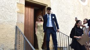 Gerard Pique na ślubie brata. Jego partnerka nie wyglądała na zadowoloną